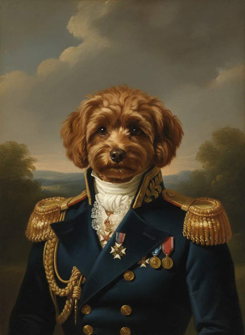 Victorian pet portrait example